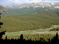 GDMBR: An early morning view south into Tarryall Creek Valley.